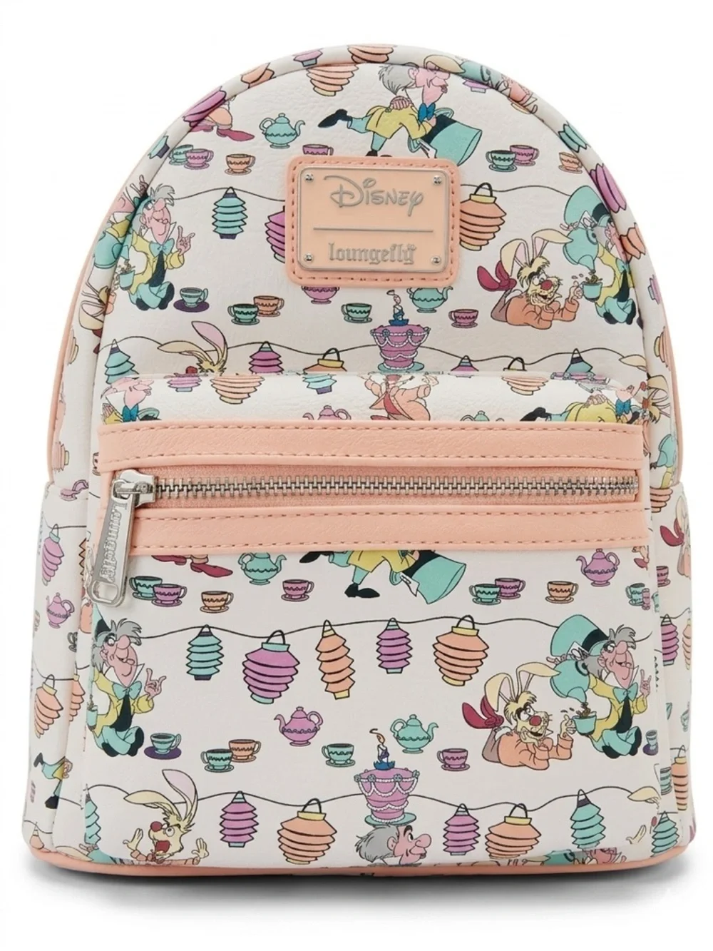 Loungefly Disney Alice in Wonderland Pastel Lantern Mini Backpack - Peach Trim